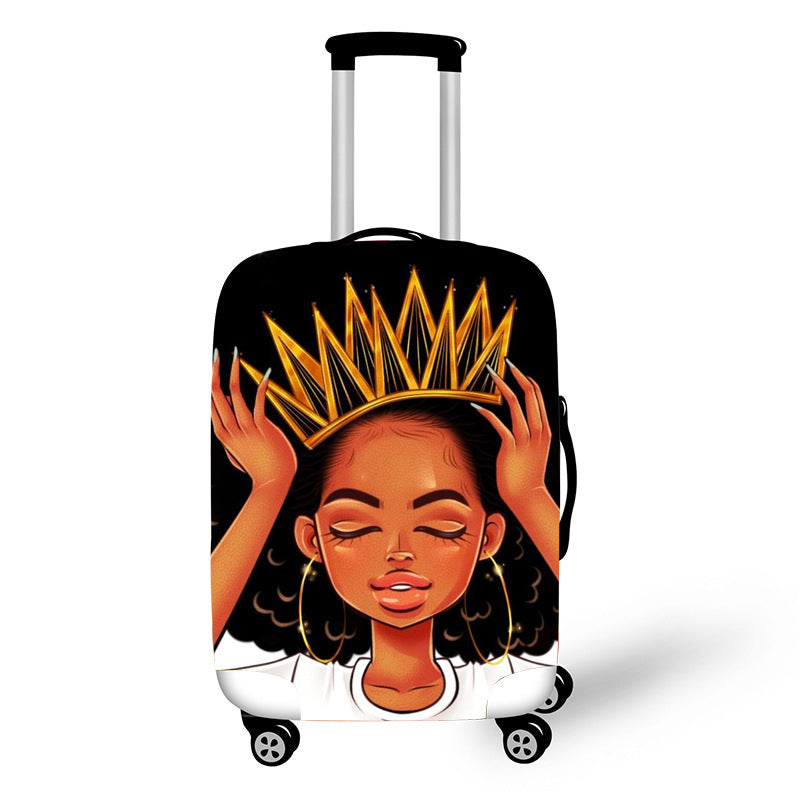 Nopersonality African Art Girl Travel Luggage Bag
