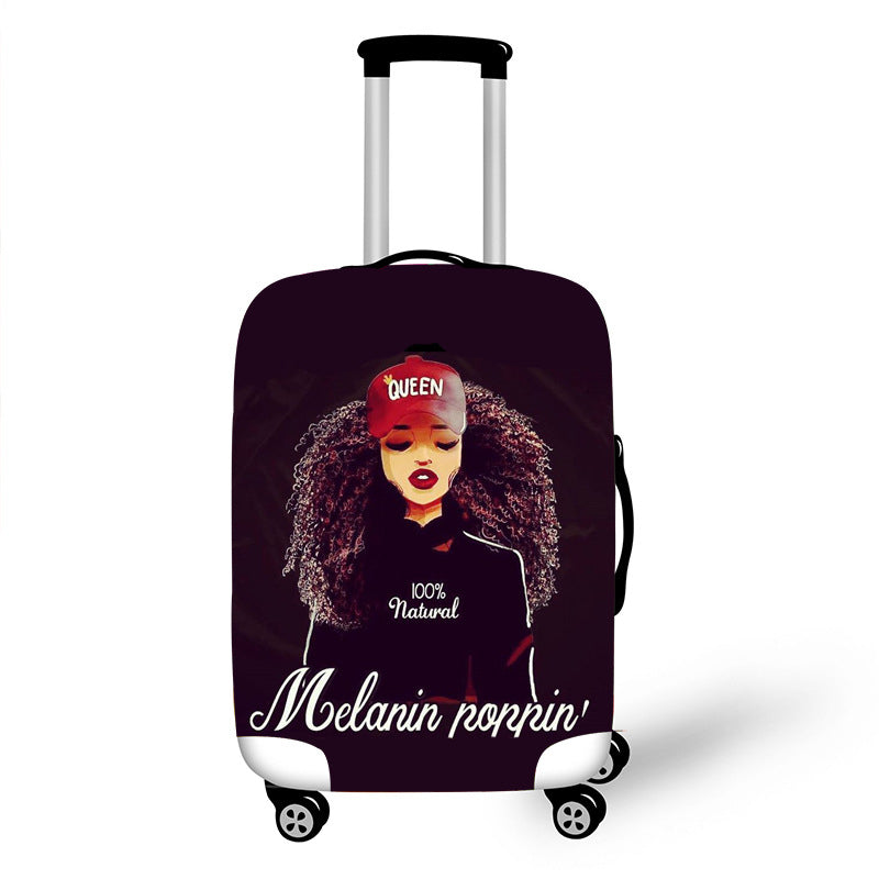 Nopersonality African Art Girl Travel Luggage Bag