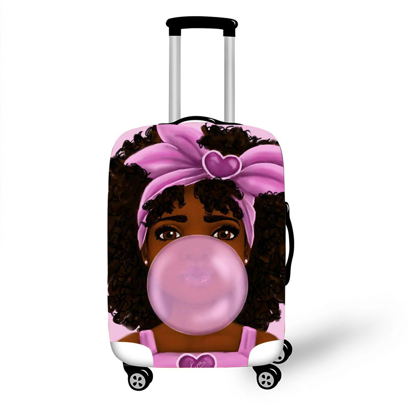 Nopersonality African Art Girl Travel Luggage Bag