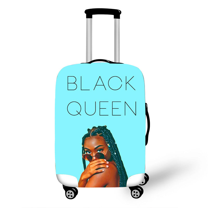 Nopersonality African Art Girl Travel Luggage Bag