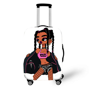 Nopersonality African Art Girl Travel Luggage Bag
